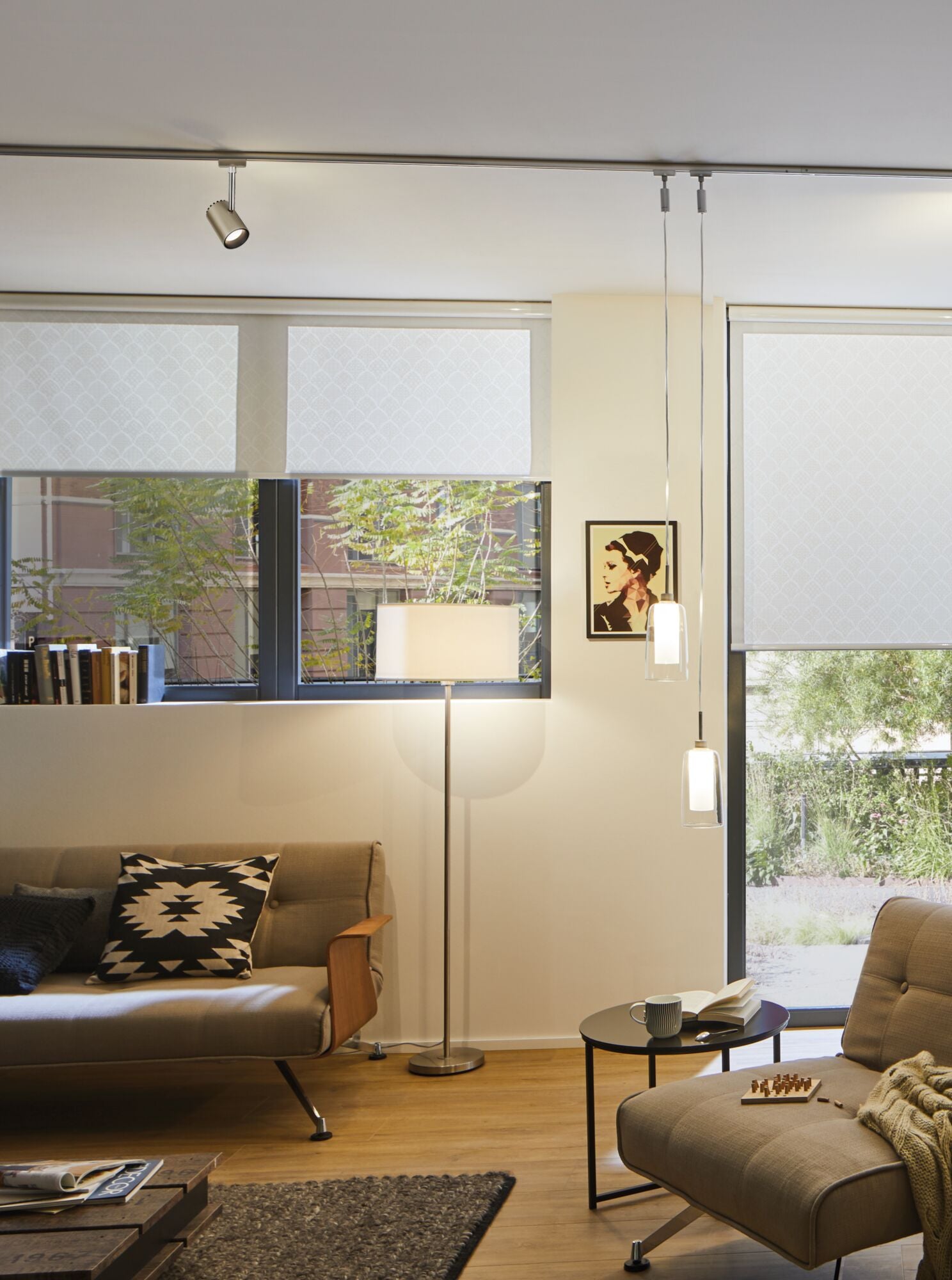 URail Schienenspot Shine Einzelspot 225lm 4,9W 2700K 230V Chrom matt