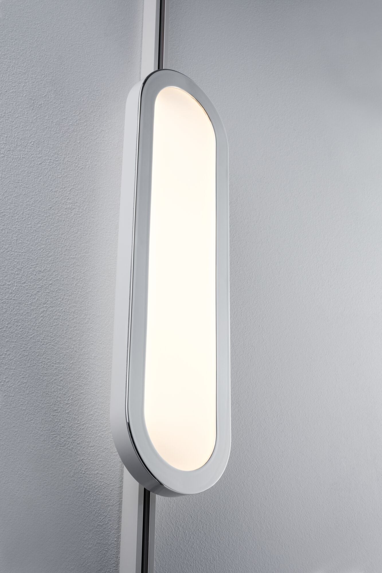 URail LED Panel Loop 480lm 7W 2700K 230V Weiß/Chrom