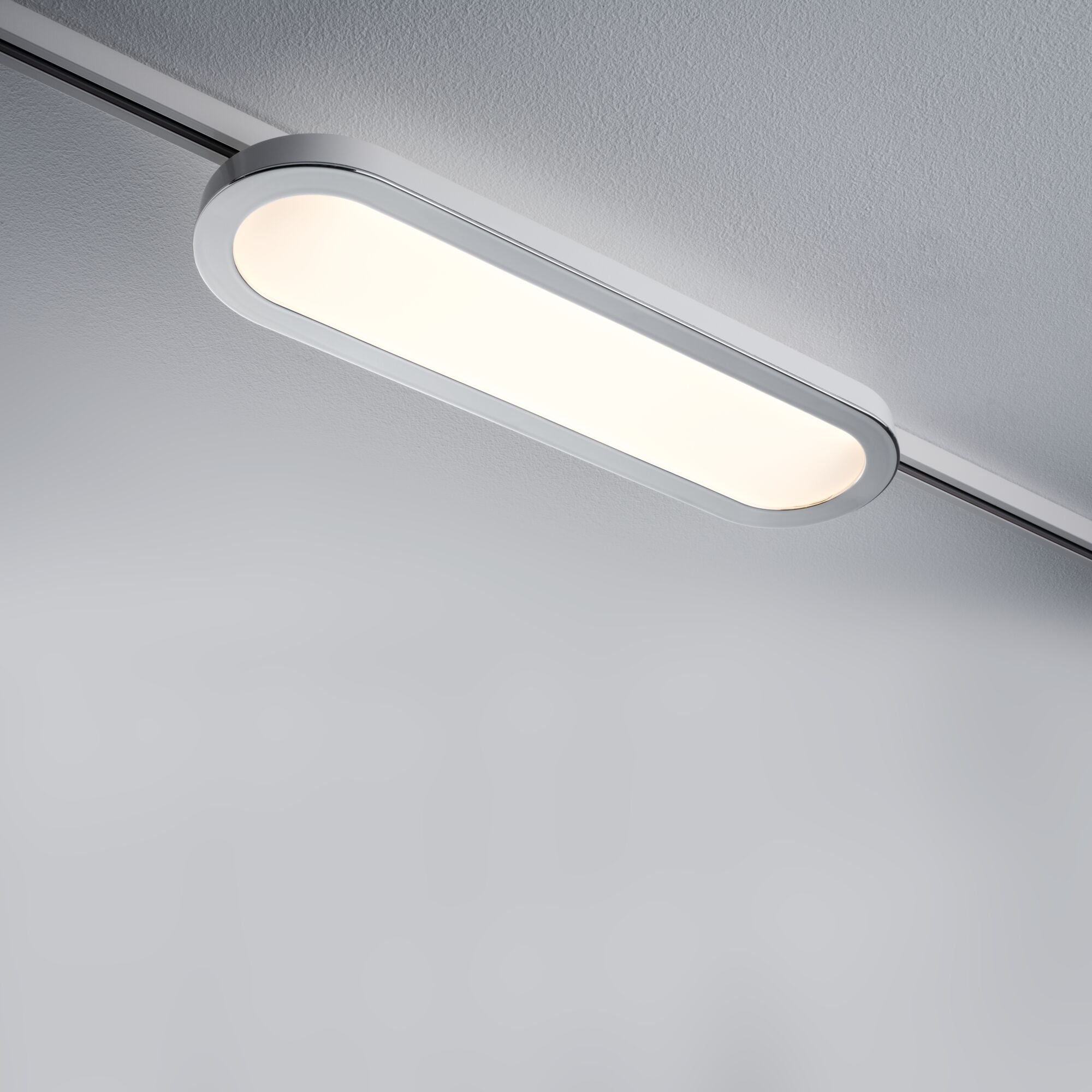 URail LED Panel Loop 480lm 7W 2700K 230V Weiß/Chrom