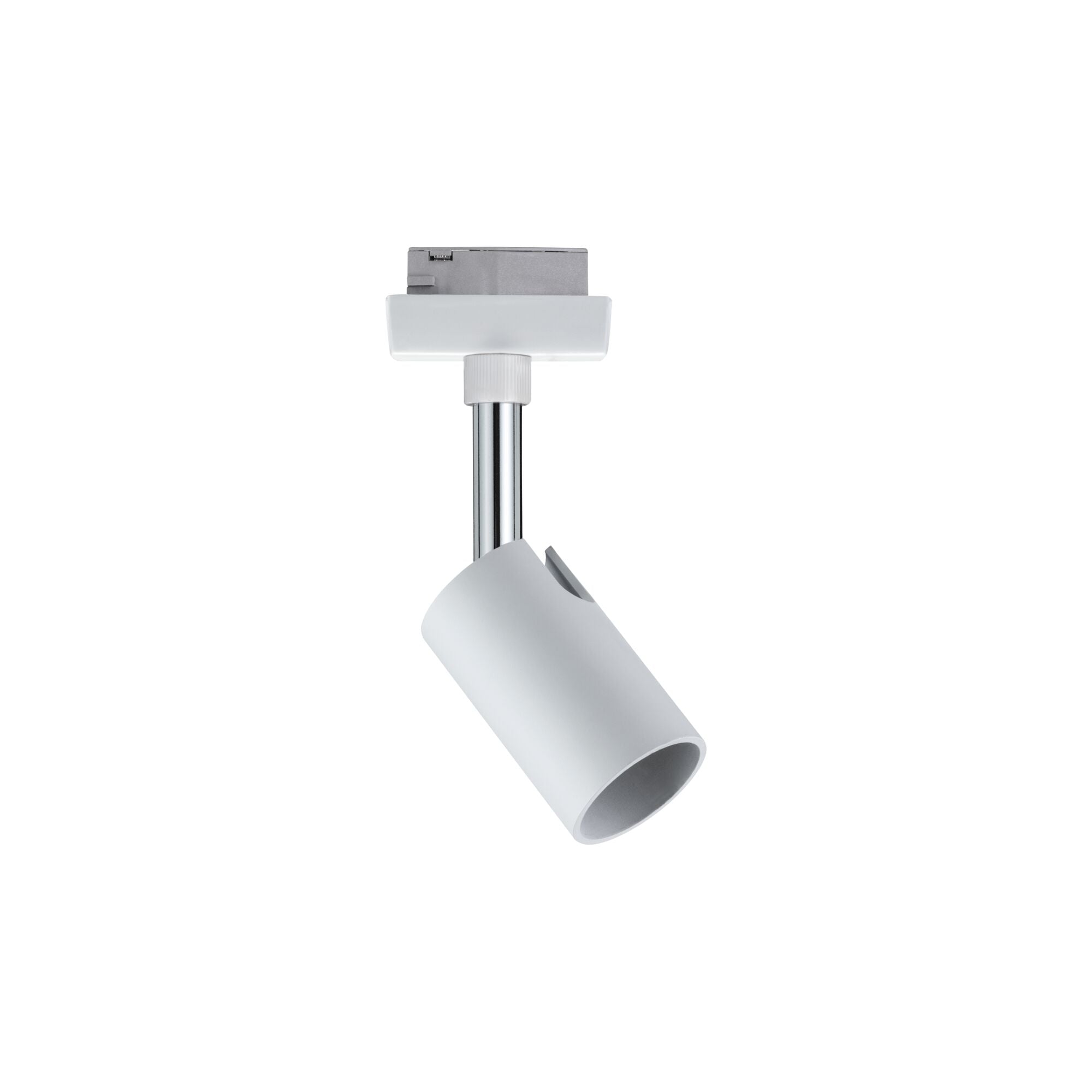 URail Schienenspot Pure I Einzelspot GU10 max. 10W dimmbar 230V Weiß/Chrom