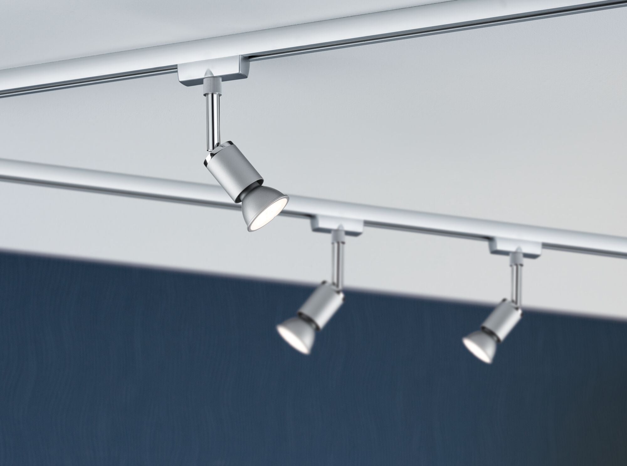 URail Schienenspot Pure II Einzelspot GU10 max. 10W dimmbar 230V Chrom matt/Chrom