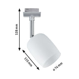 URail Schienenspot Blossom Einzelspot G9 max. 10W dimmbar 230V Chrom matt/Satin