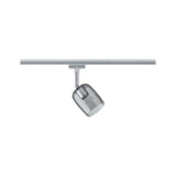 URail Schienenspot Blossom Einzelspot G9 max. 10W dimmbar 230V Chrom matt/Rauchglas