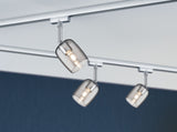 URail Schienenspot Blossom Einzelspot G9 max. 10W dimmbar 230V Chrom matt/Rauchglas