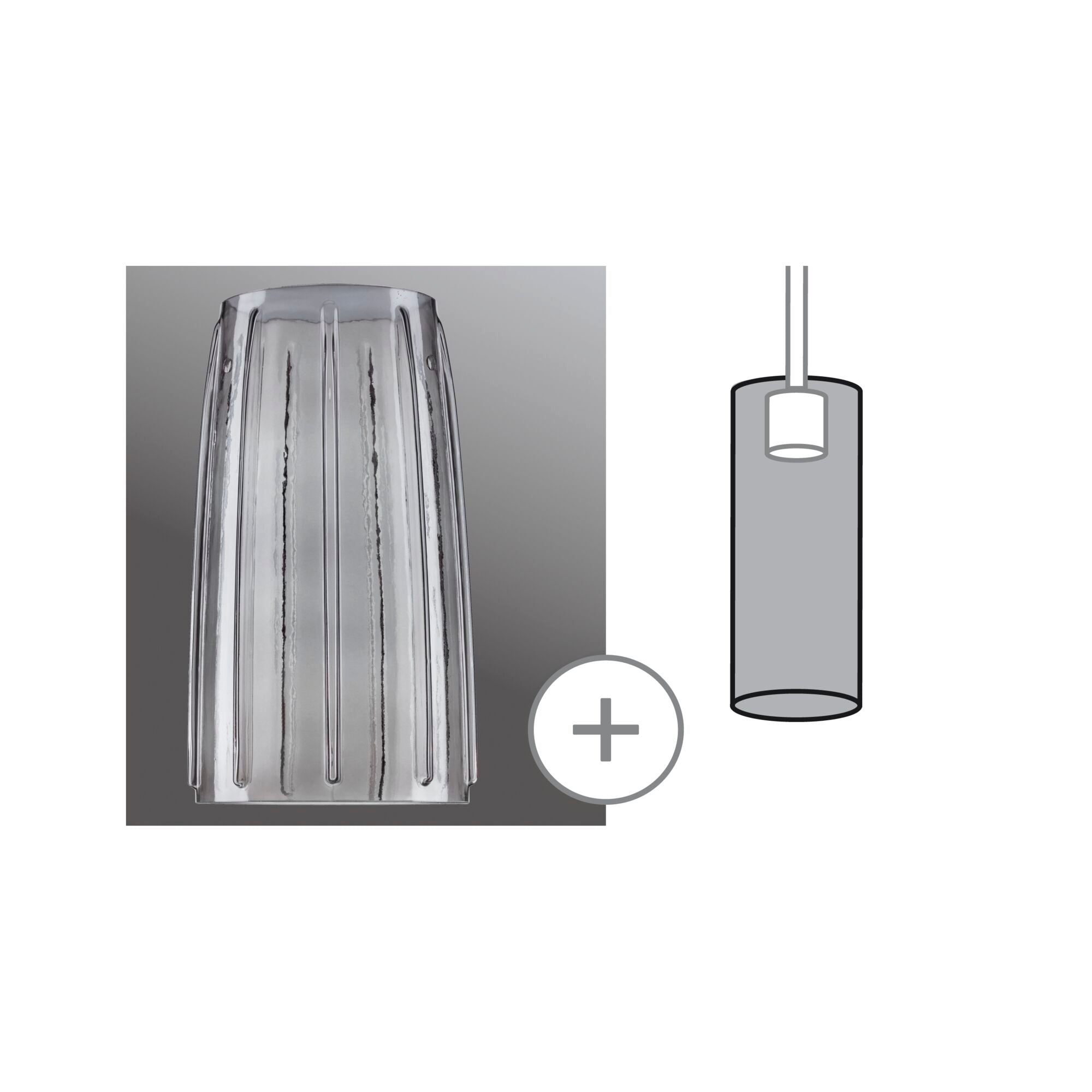 URail Schirm Drio 2Easy 152mm Rauchglas