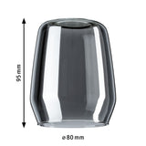 URail Schirm Vento DecoSystems 80mm Rauchglas