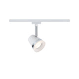 URail Schienenspot Cone Einzelspot GU10 max. 10W dimmbar 230V Weiß/Chrom