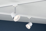 URail Schienenspot Cone Einzelspot GU10 max. 10W dimmbar 230V Weiß/Chrom