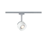 URail LED Schienenspot Pane Einzelspot 400lm 7,4W 2700K dimmbar 230V Weiß/Chrom matt