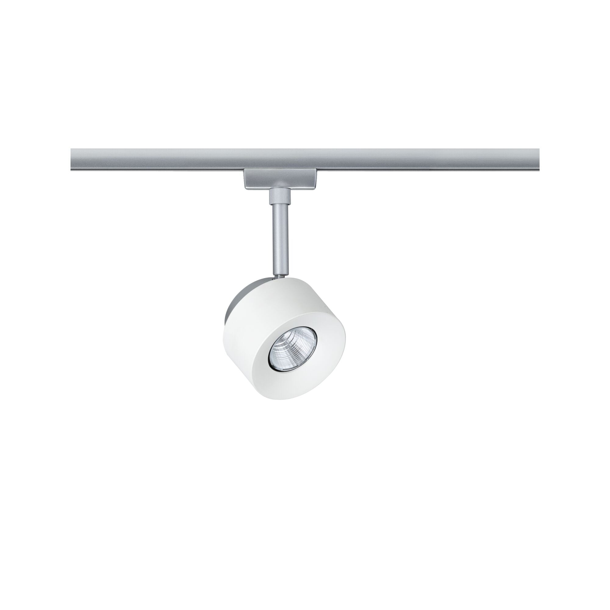 URail LED Schienenspot Pane Einzelspot 400lm 7,4W 2700K dimmbar 230V Weiß/Chrom matt