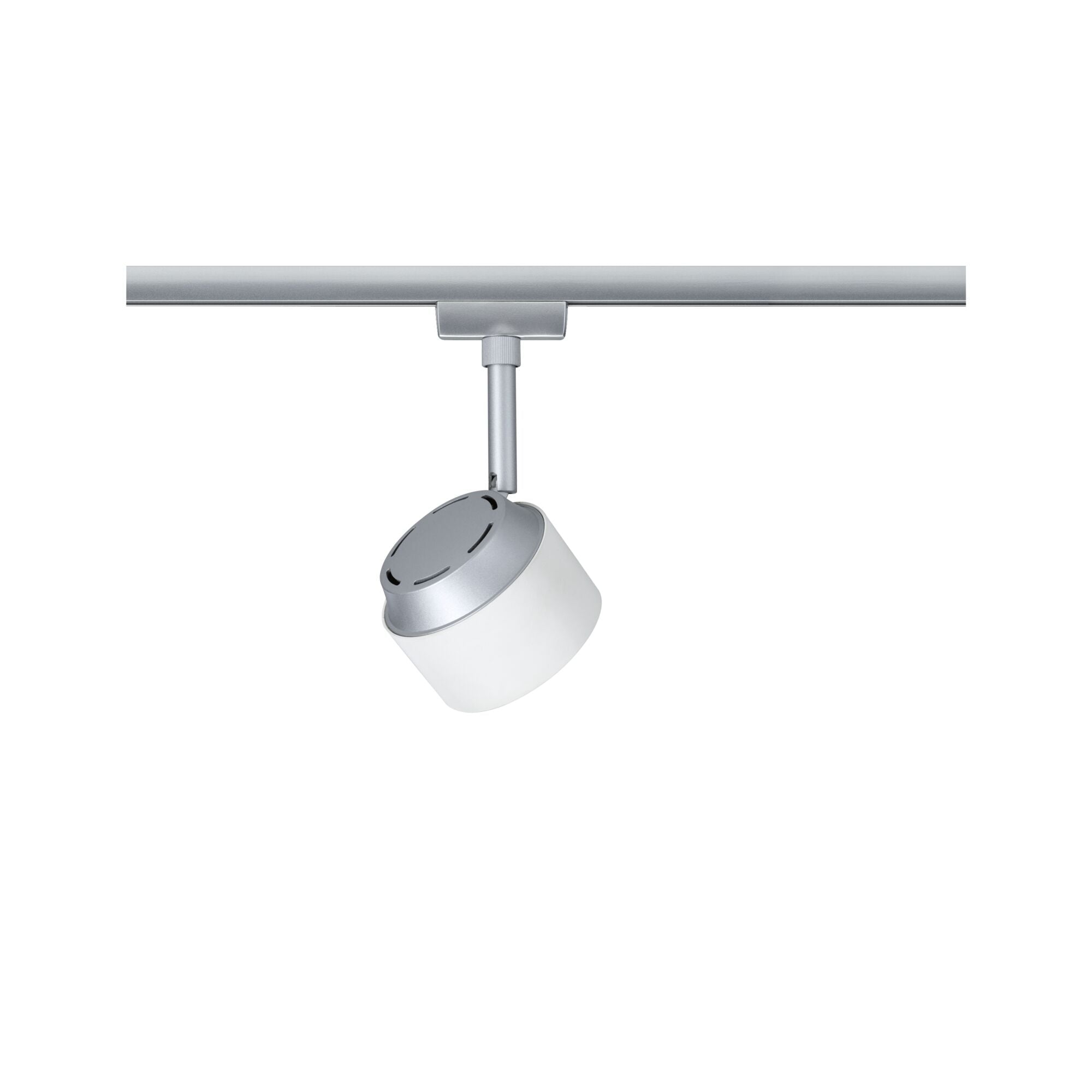 URail LED Schienenspot Pane Einzelspot 400lm 7,4W 2700K dimmbar 230V Weiß/Chrom matt