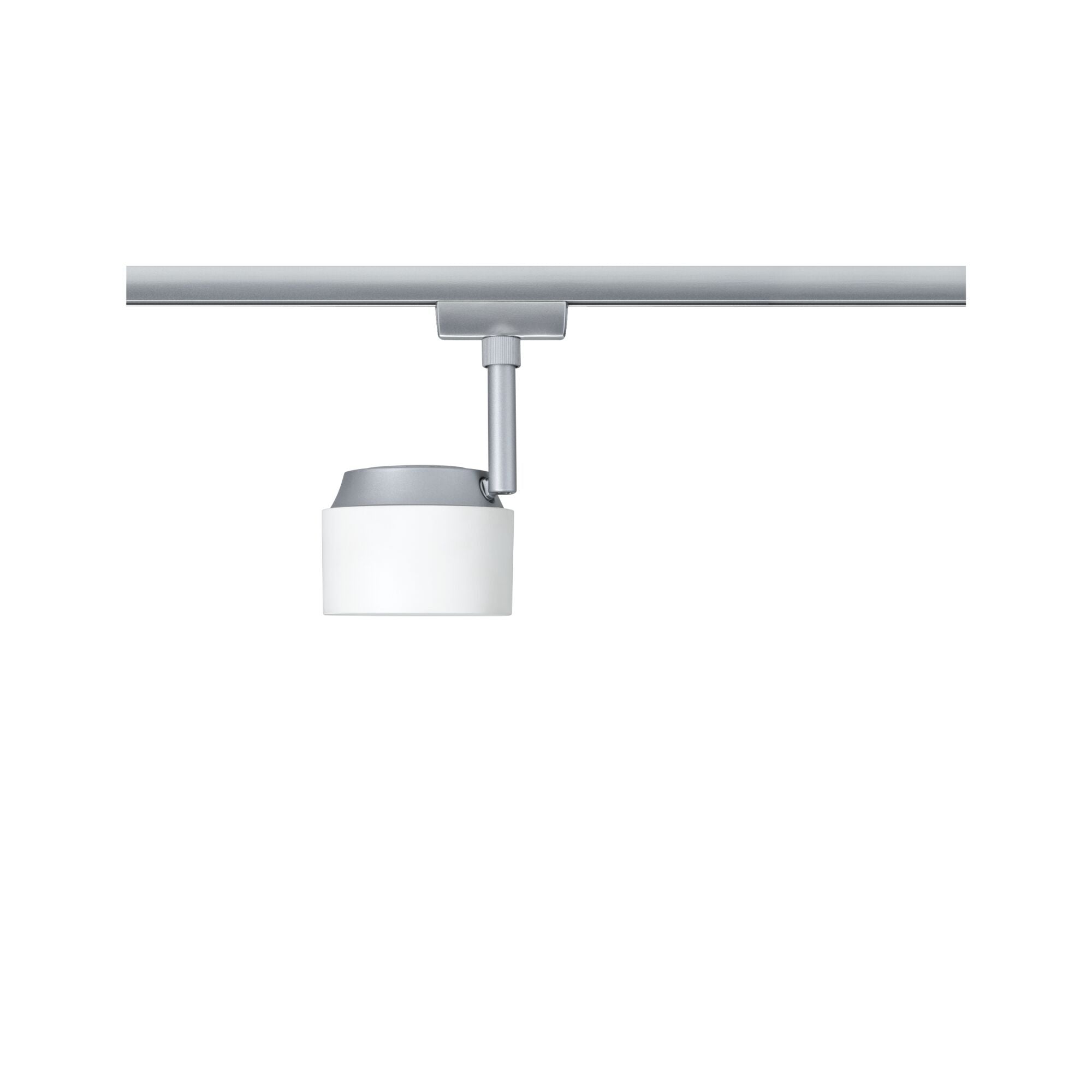 URail LED Schienenspot Pane Einzelspot 400lm 7,4W 2700K dimmbar 230V Weiß/Chrom matt