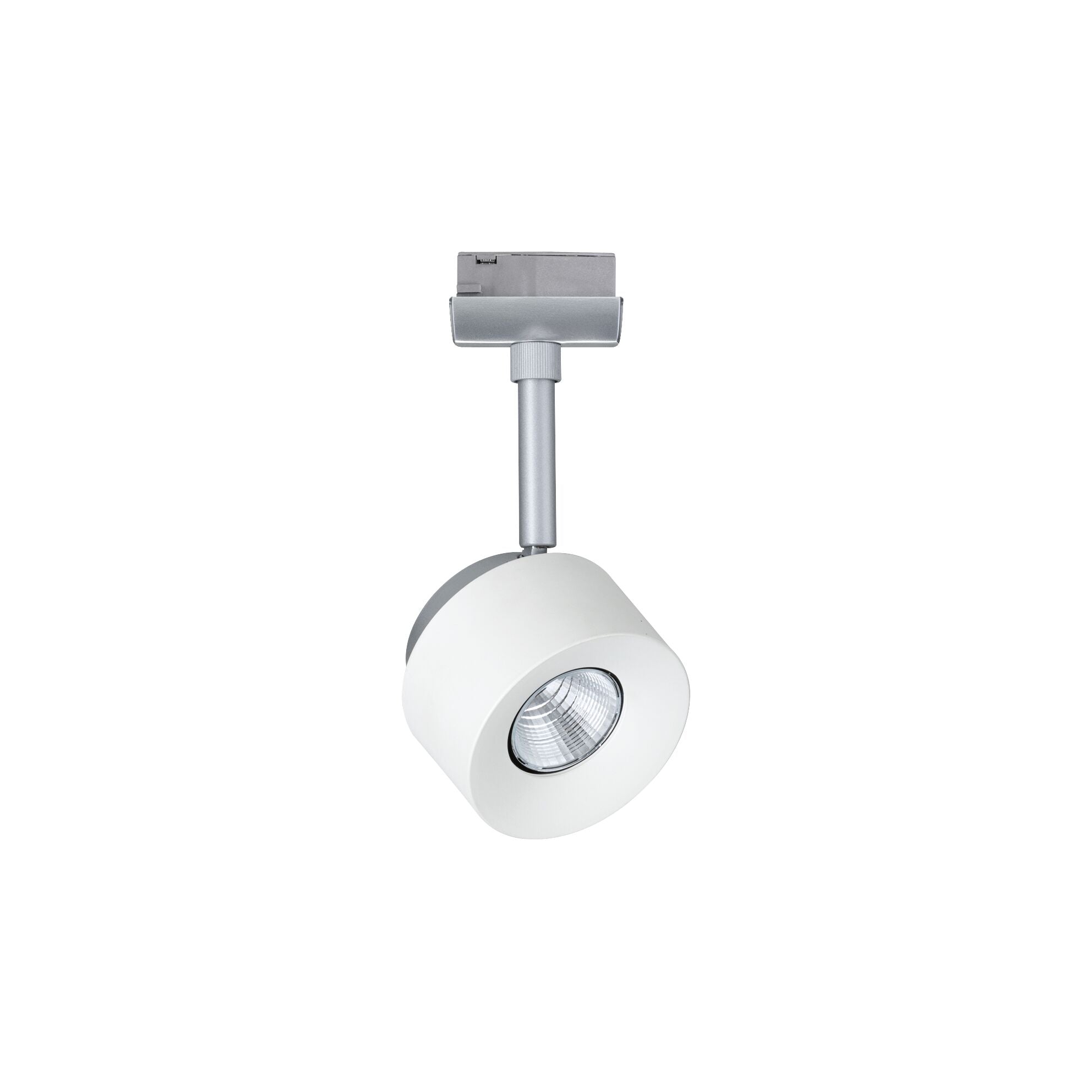 URail LED Schienenspot Pane Einzelspot 400lm 7,4W 2700K dimmbar 230V Weiß/Chrom matt