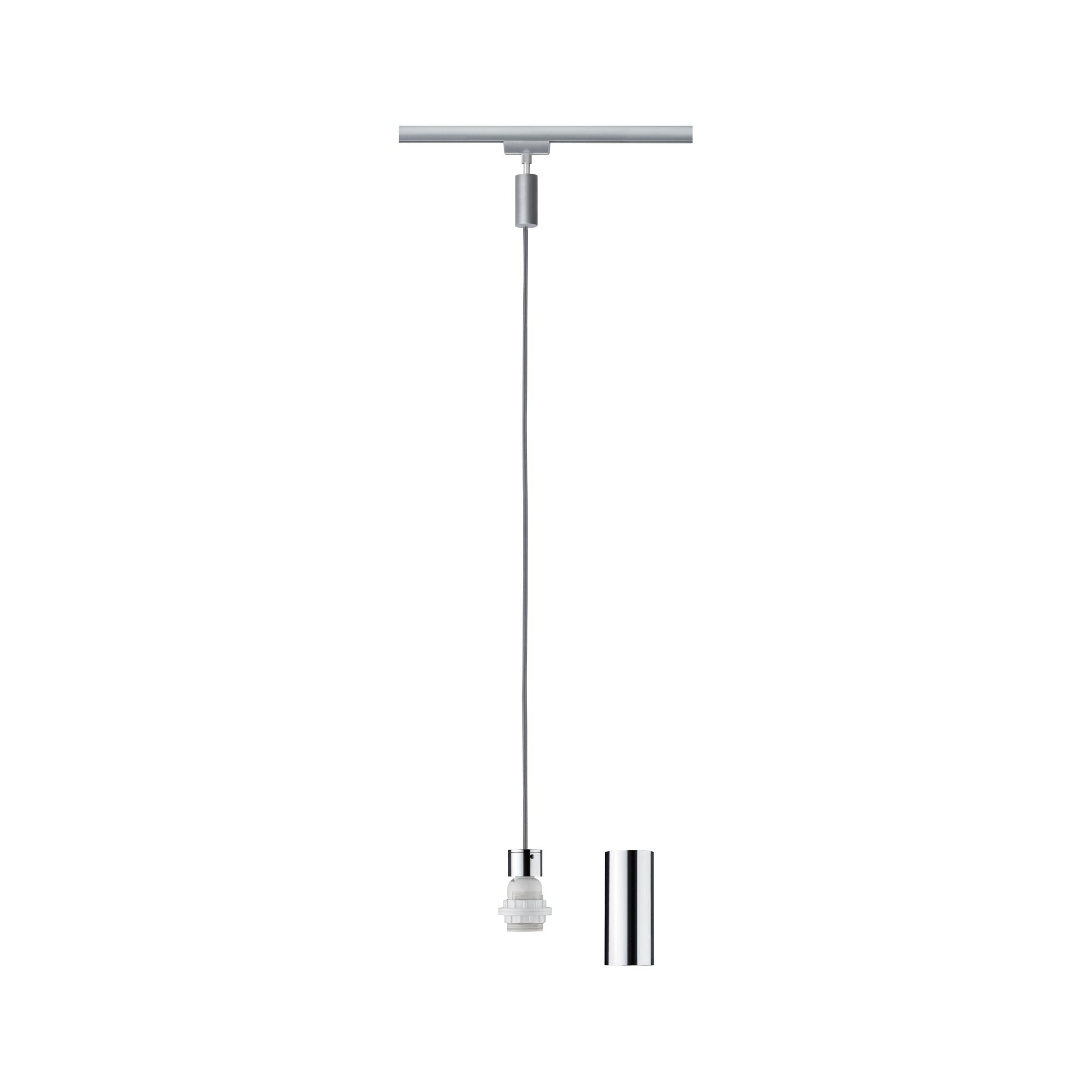 URail Pendel 2Easy E27 max. 20W dimmbar 230V Chrom matt/Chrom