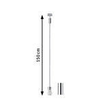 URail Pendel 2Easy E27 max. 20W dimmbar 230V Chrom matt/Chrom