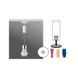 URail Pendel 2Easy E27 max. 20W dimmbar 230V Weiß/Chrom