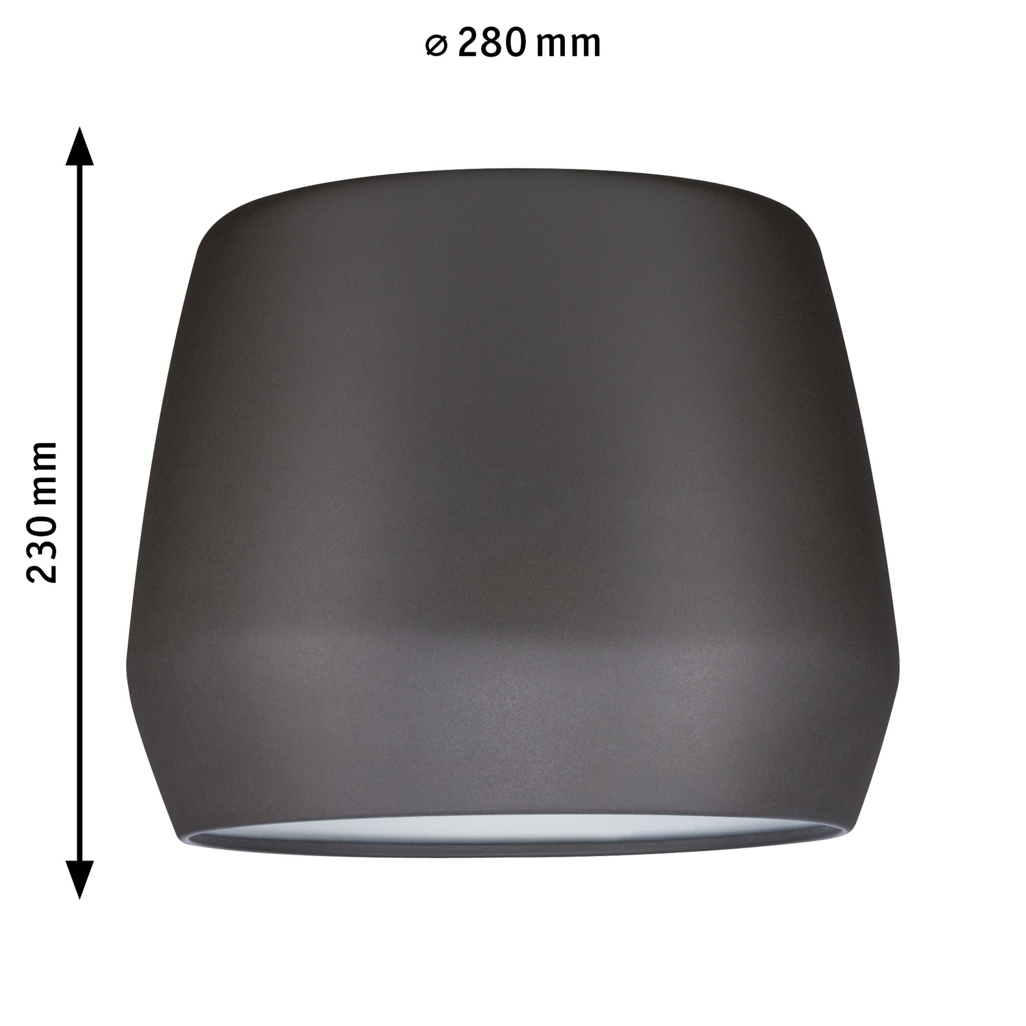 URail Schirm Pirm 2Easy 280mm Grau matt