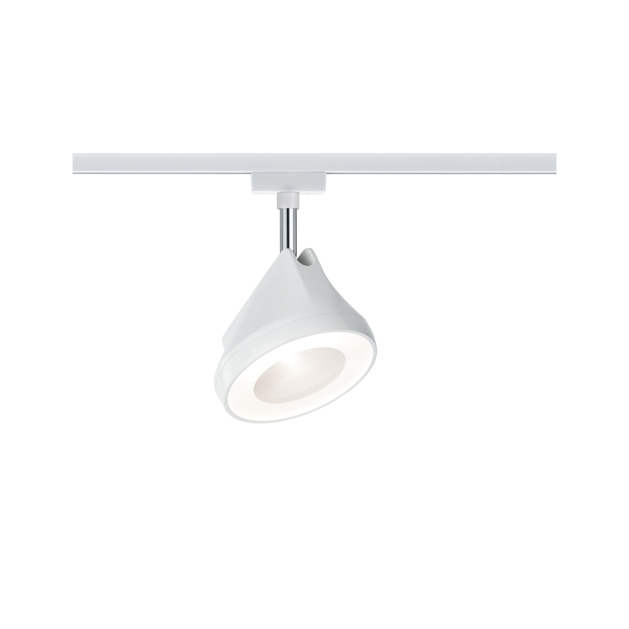 URail LED Schienenspot Arena Einzelspot 800lm 15W 2700K dimmbar 230V Weiß/Chrom