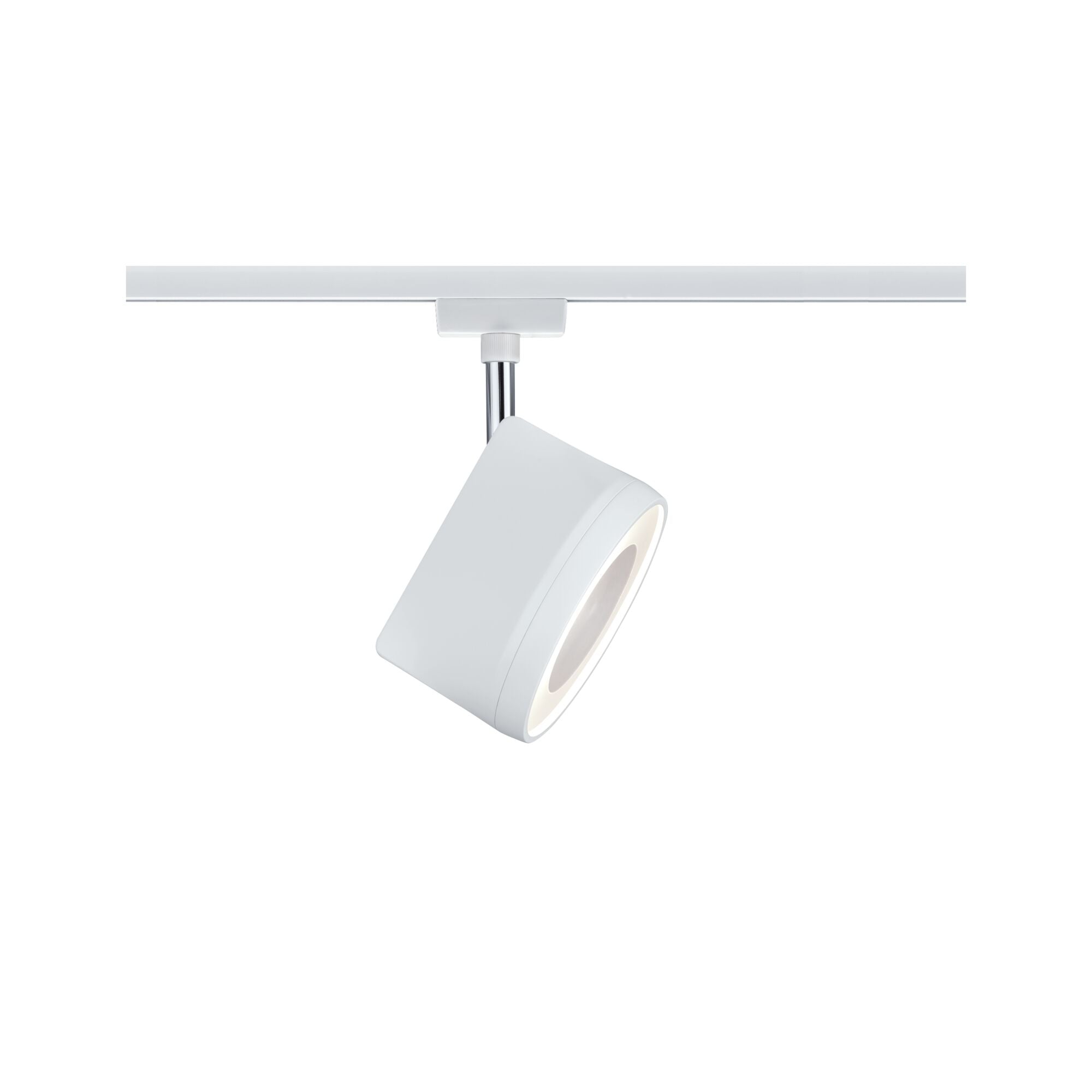 URail LED Schienenspot Arena Einzelspot 800lm 15W 2700K dimmbar 230V Weiß/Chrom