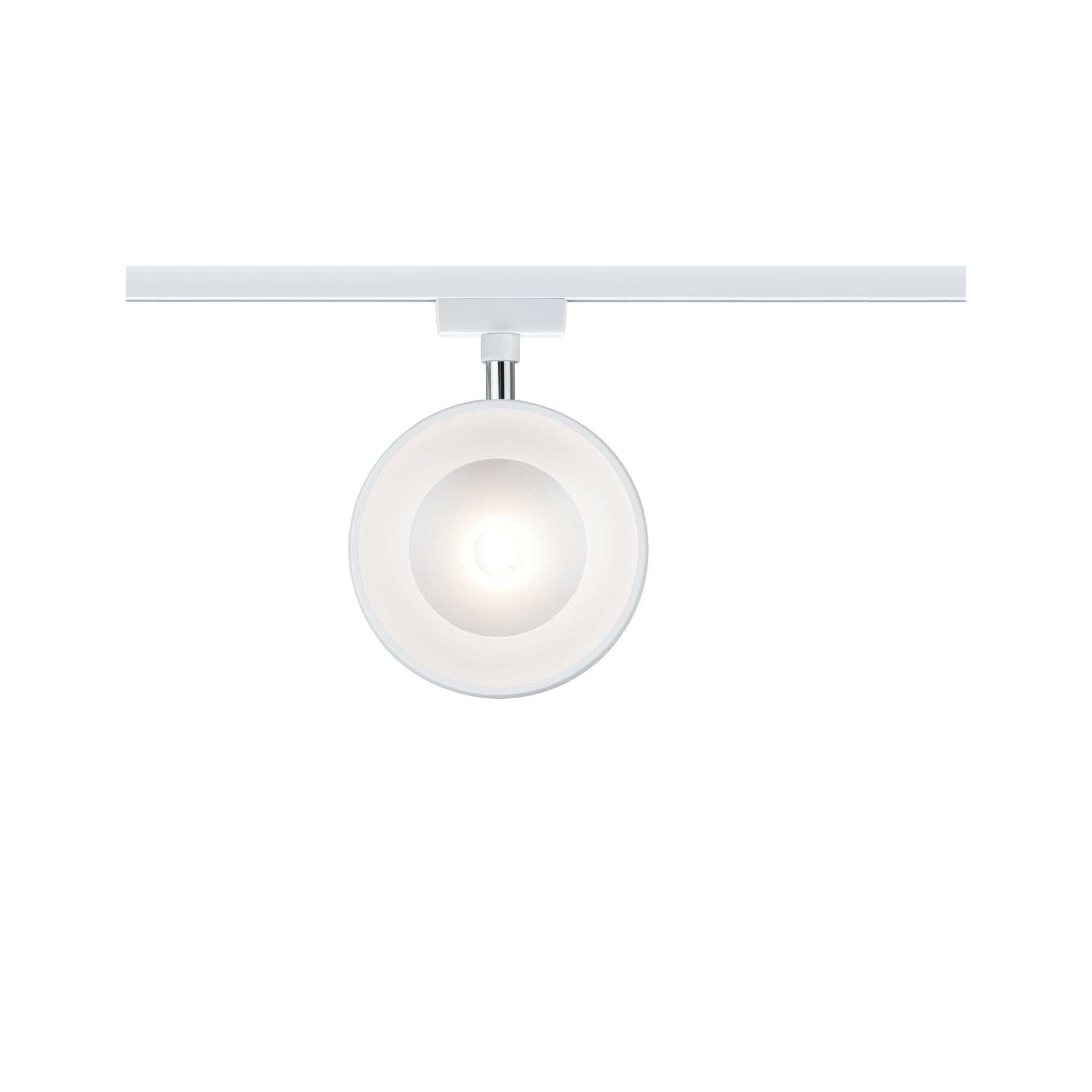 URail LED Schienenspot Arena Einzelspot 800lm 15W 2700K dimmbar 230V Weiß/Chrom