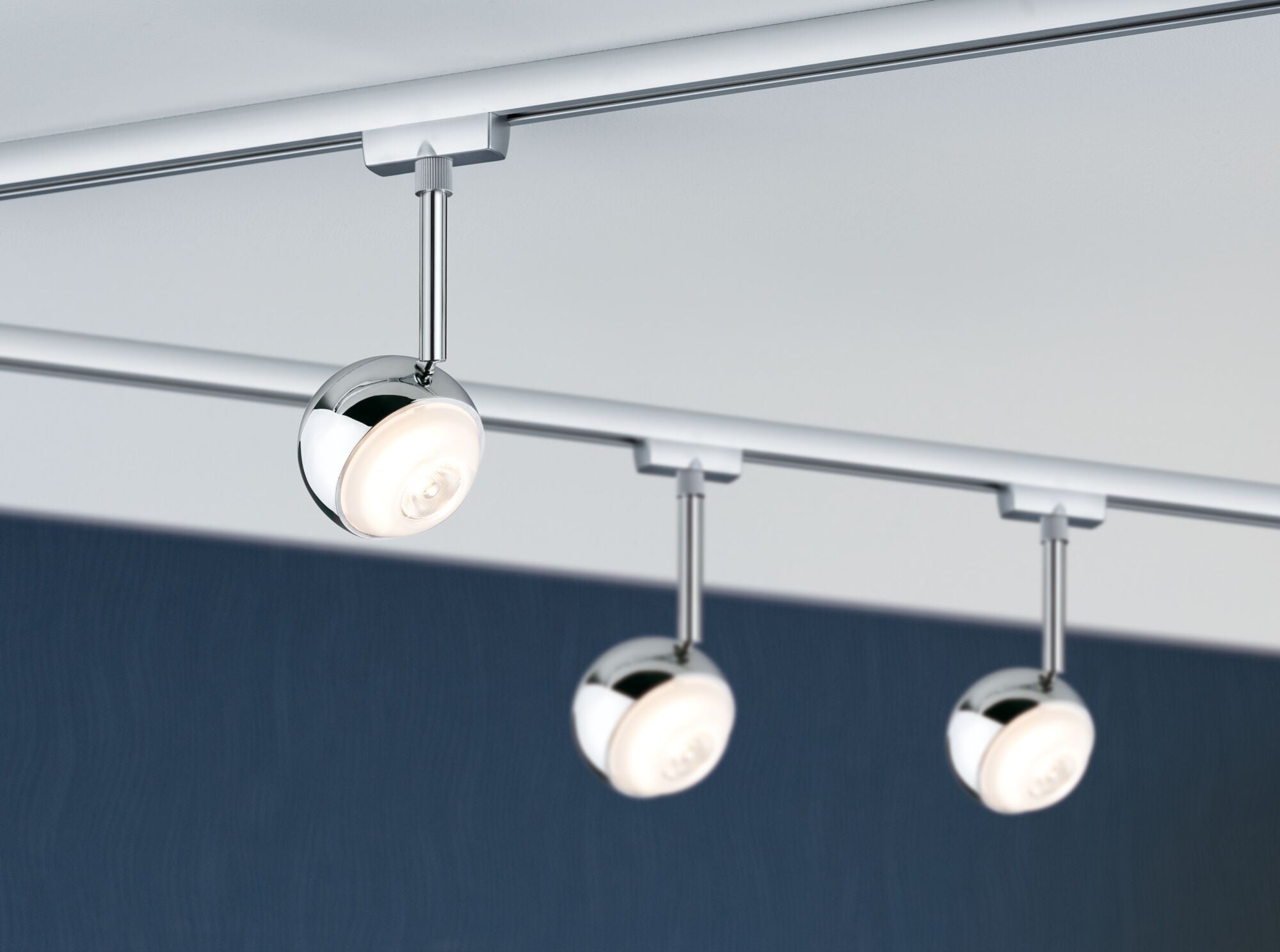 URail LED Schienenspot Capsule II Einzelspot 439lm 6,3W 2700K dimmbar 230V Chrom matt/Chrom