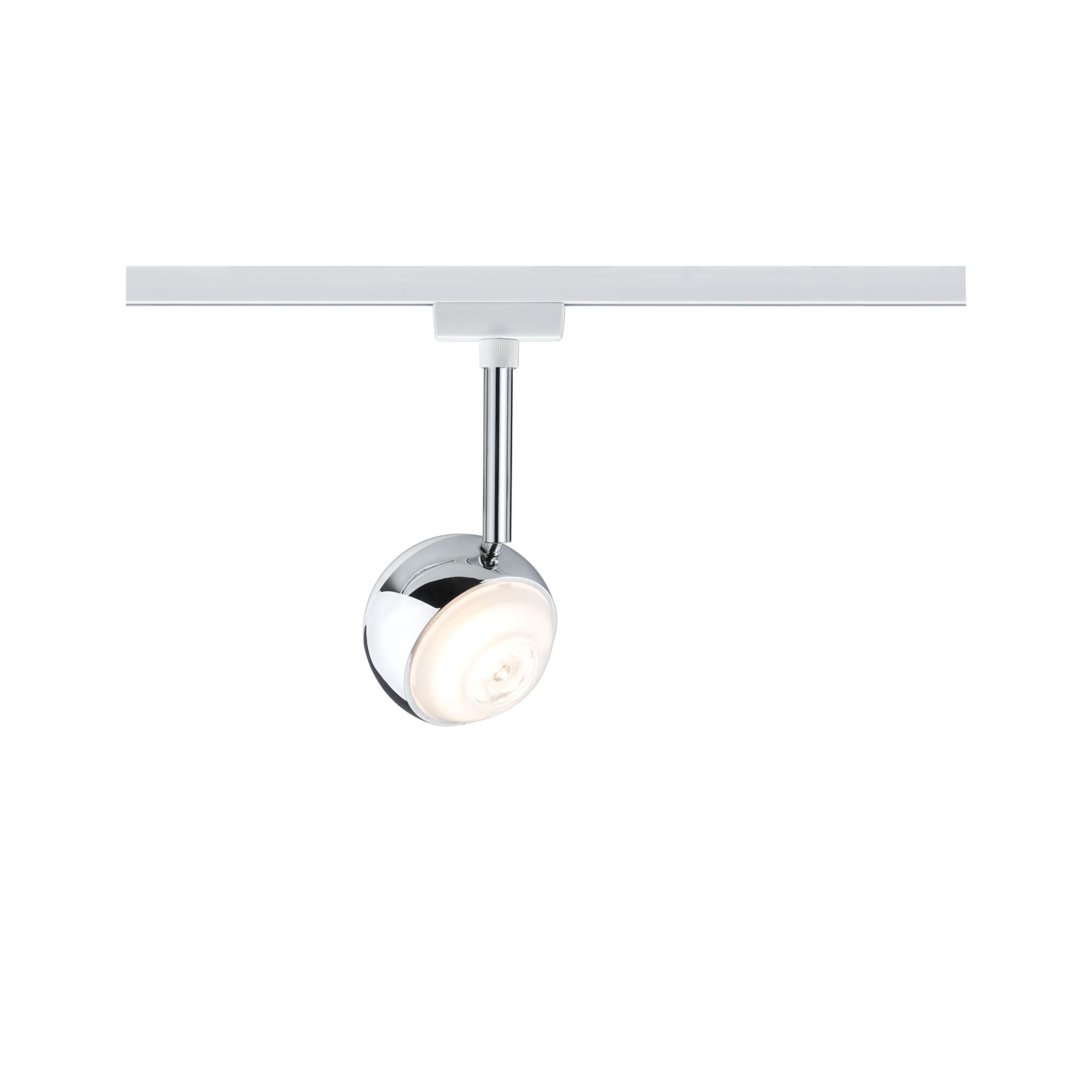URail LED Schienenspot Capsule II Einzelspot 439lm 6,3W 2700K dimmbar 230V Weiß/Chrom
