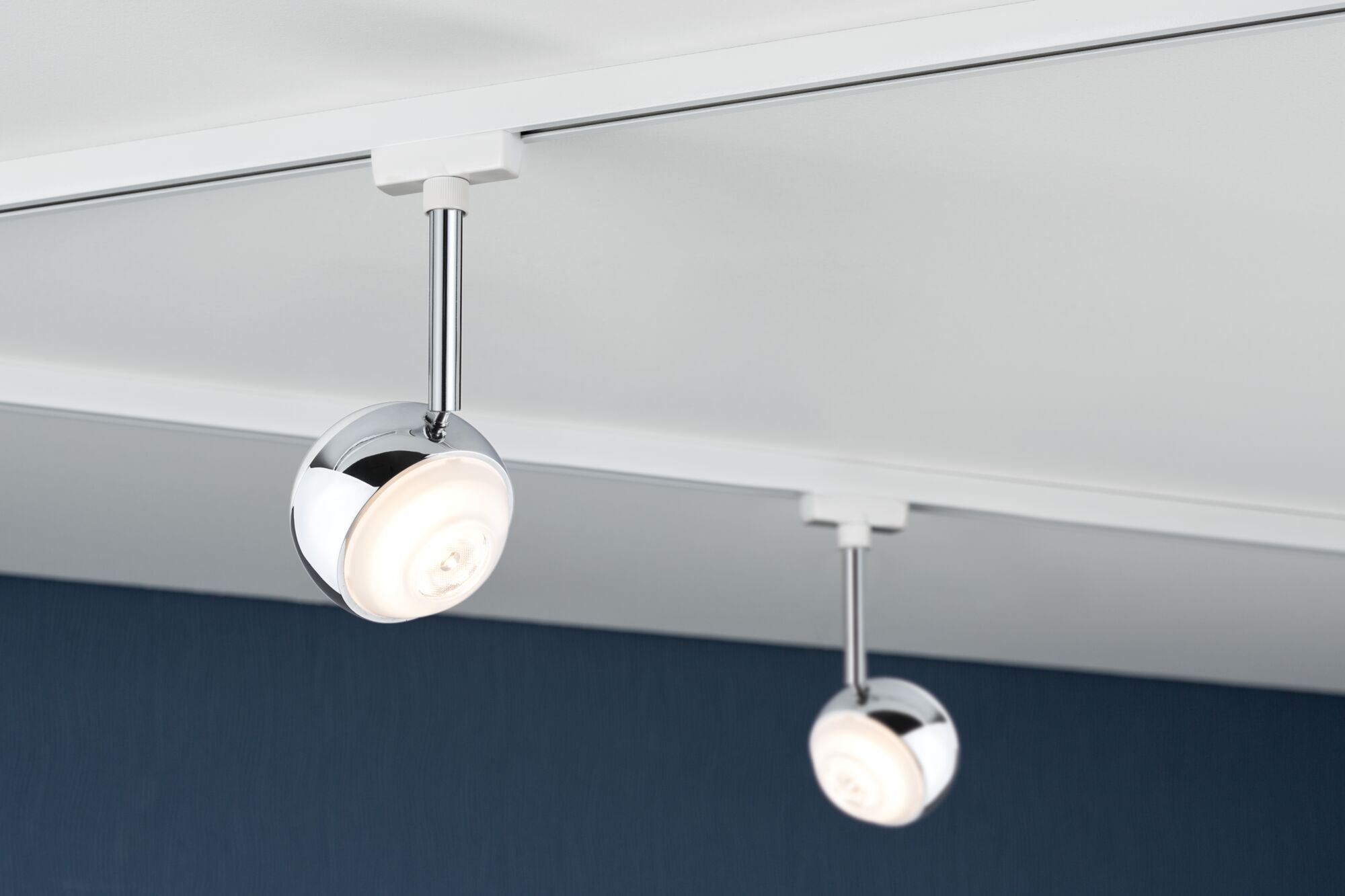 URail LED Schienenspot Capsule II Einzelspot 439lm 6,3W 2700K dimmbar 230V Weiß/Chrom
