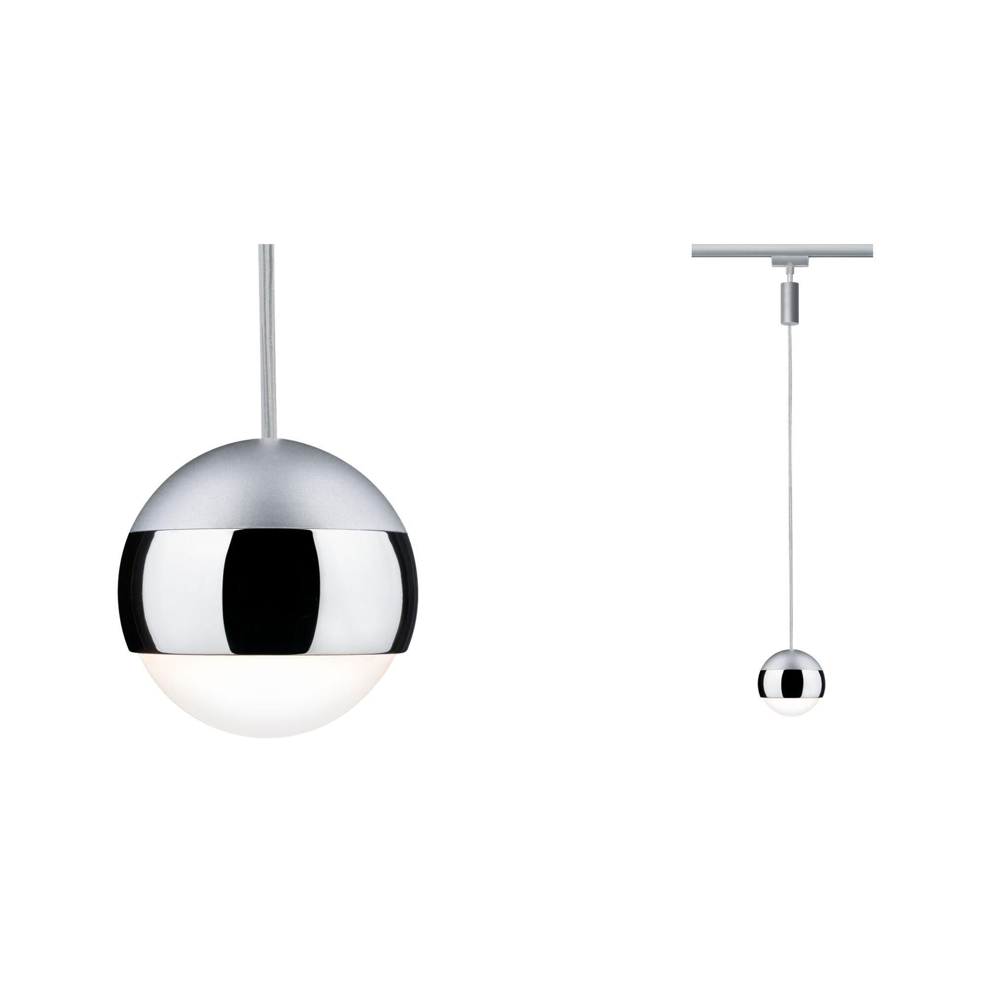 URail LED Pendel Capsule II 439lm 6,3W 2700K dimmbar 230V Chrom matt/Chrom