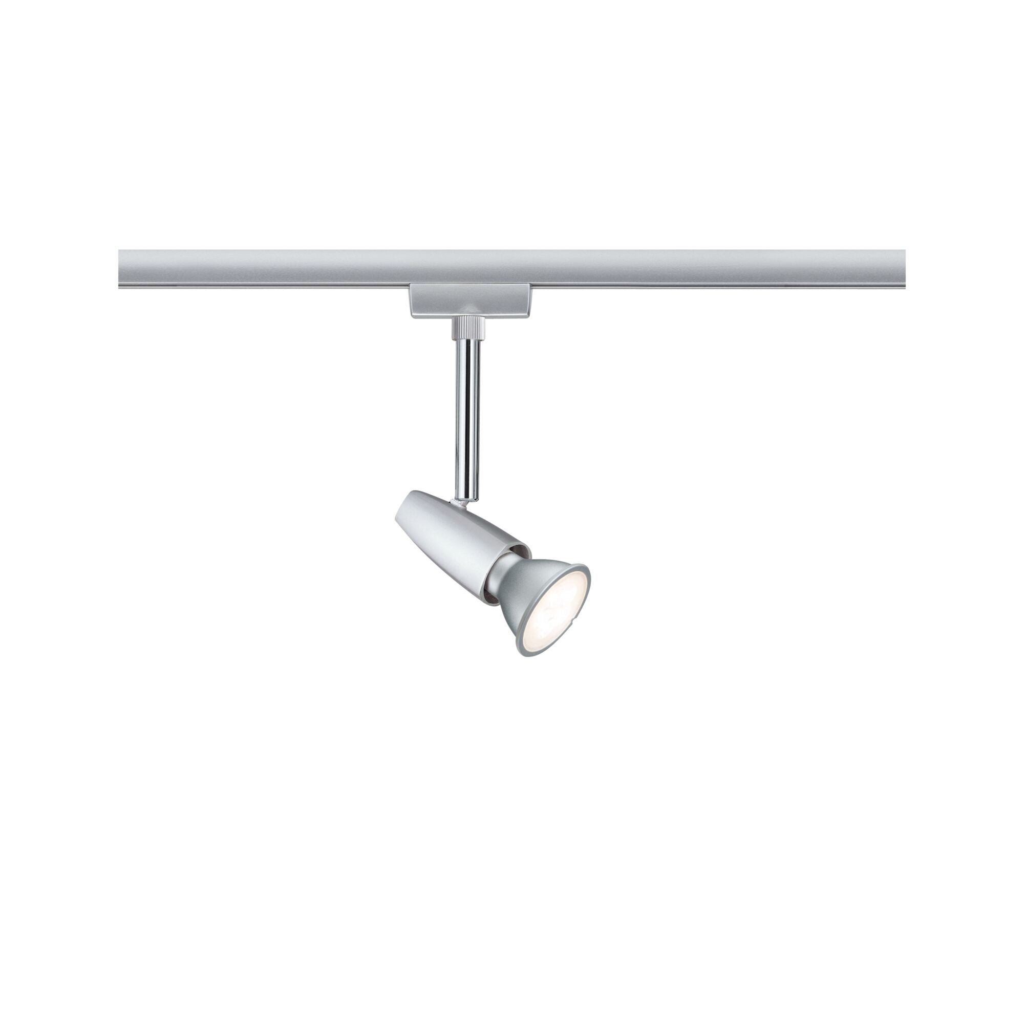 URail Schienenspot Barelli Einzelspot GU10 max. 10W dimmbar 230V Chrom matt/Chrom