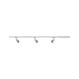 URail Schienenspot Cover Basisset GU10 max. 3x10W dimmbar 230V Chrom matt/Chrom