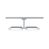 URail LED Schienenspot Dipper Einzelspot 2x650lm 2x8W 2700K dimmbar 230V Chrom matt/Weiß