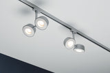 URail LED Schienenspot Pellet Doppelspot 2x350lm 2x6,7W 2700K dimmbar 230V Chrom matt/Weiß