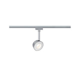 URail LED Schienenspot Pellet Einzelspot 350lm 6,7W 2700K dimmbar 230V Chrom matt/Weiß