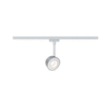 URail LED Schienenspot Pellet Einzelspot 350lm 6,7W 2700K dimmbar 230V Weiß/Chrom matt