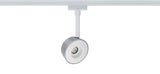 URail LED Schienenspot Pellet Einzelspot 350lm 6,7W 2700K dimmbar 230V Weiß/Chrom matt