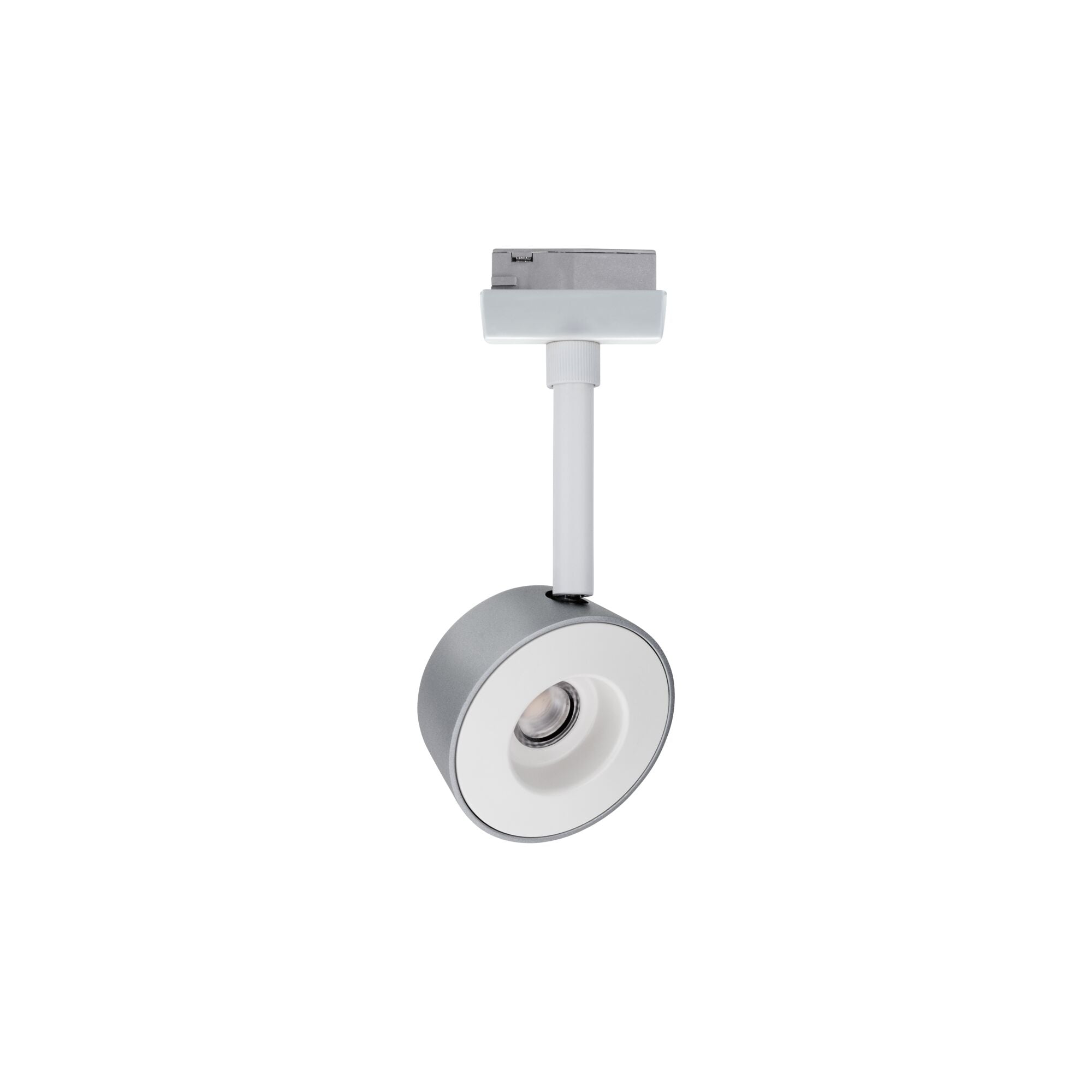 URail LED Schienenspot Pellet Einzelspot 350lm 6,7W 2700K dimmbar 230V Weiß/Chrom matt