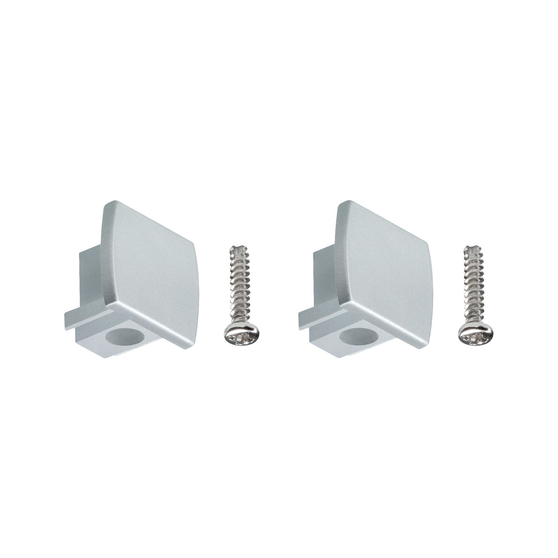 URail Verbinder 2er-Set Endkappe 2er-Set 13x21mm Chrom matt