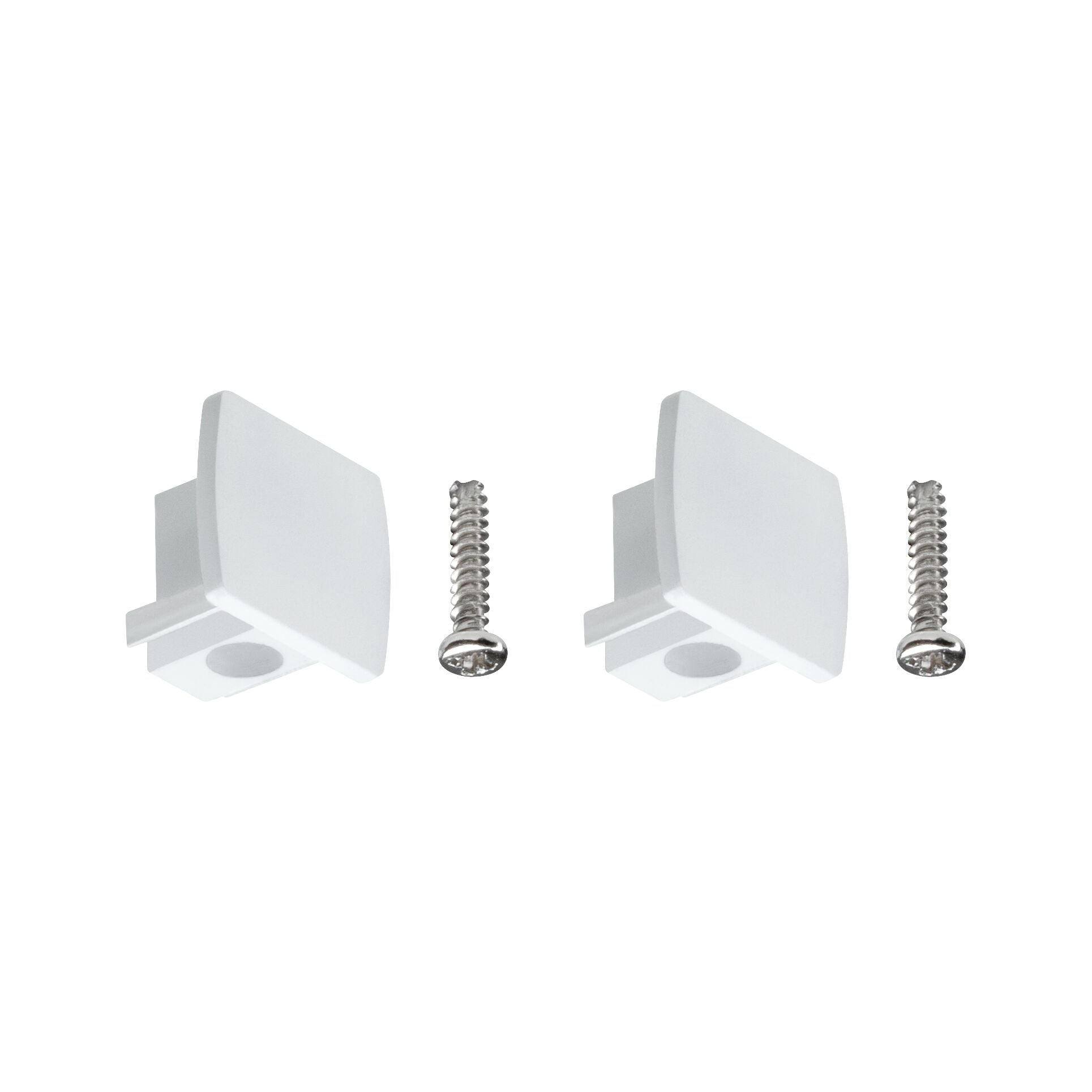 URail Verbinder 2er-Set Endkappe 2er-Set 13x21mm Weiß