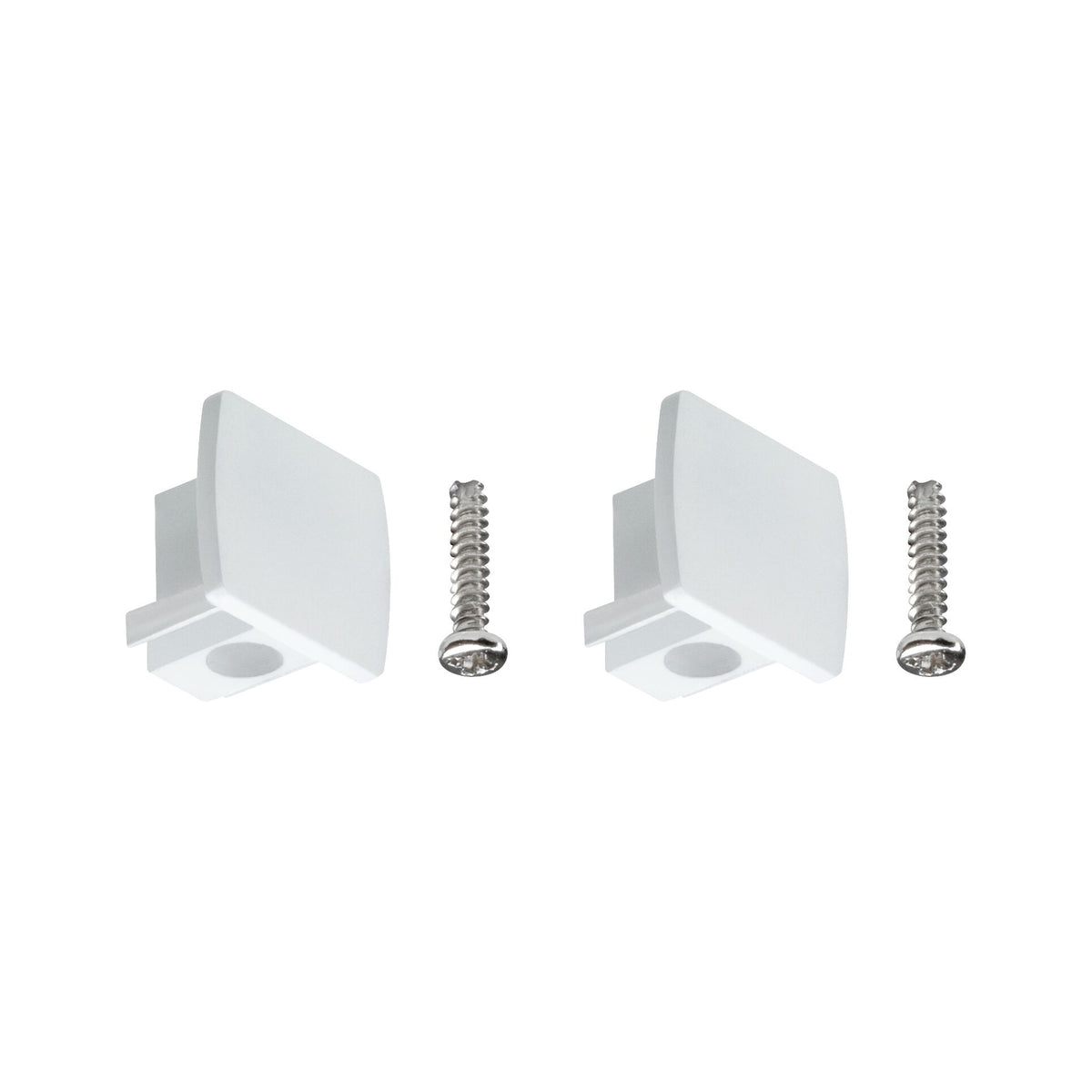 URail Verbinder 2er-Set Endkappe 2er-Set 13x21mm Weiß