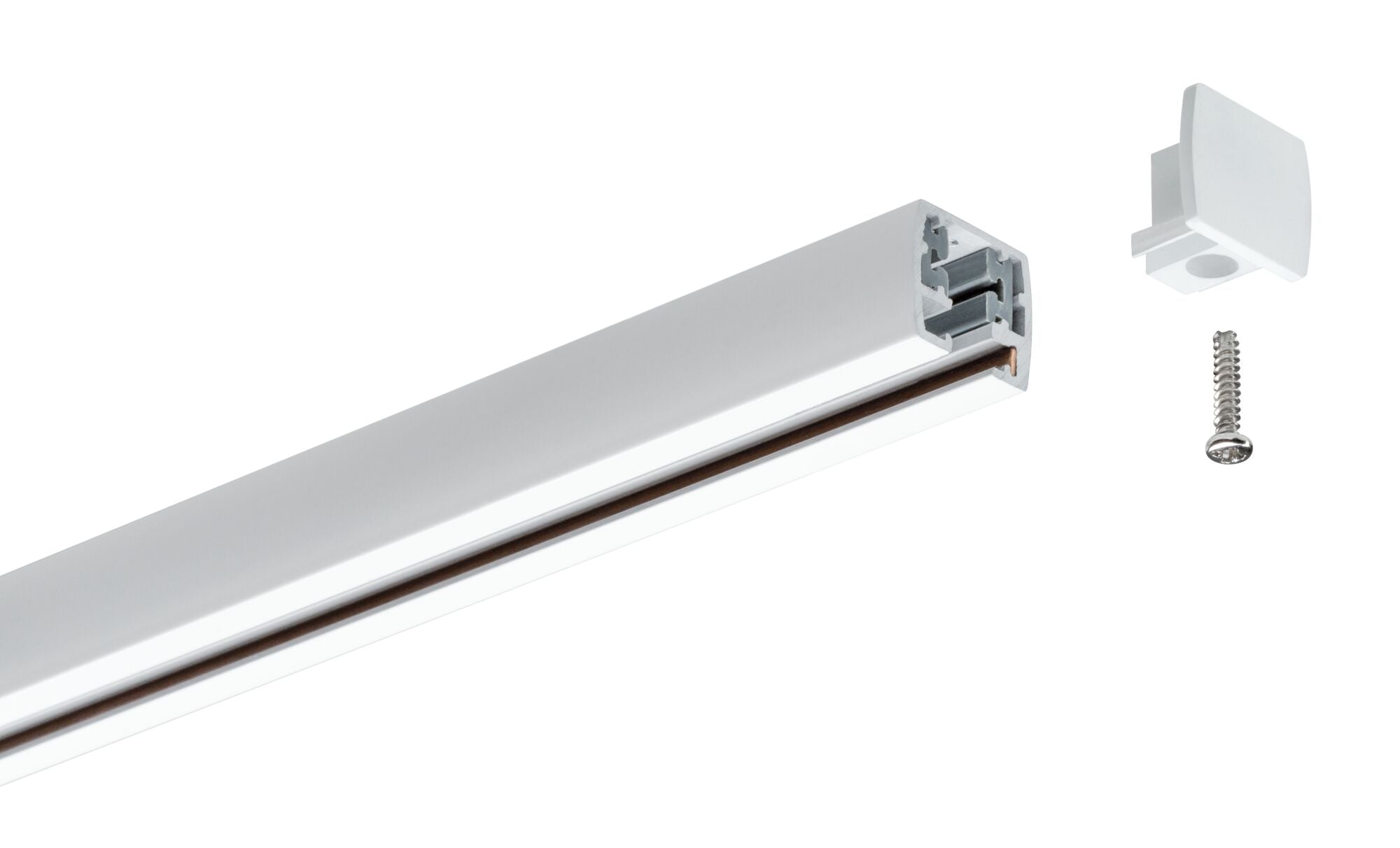 URail Verbinder 2er-Set Endkappe 2er-Set 13x21mm Weiß