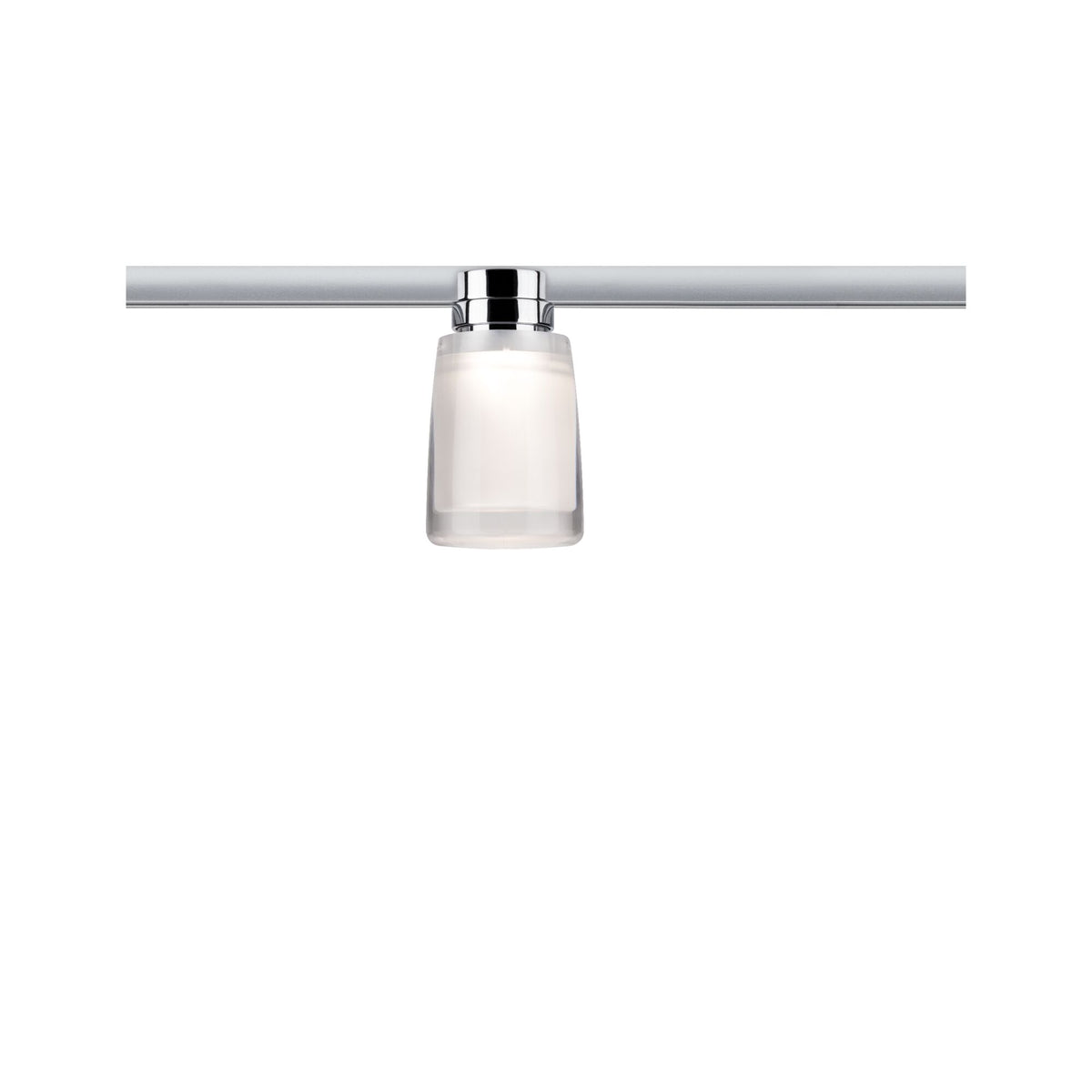 URail LED Schienenspot Safira Einzelspot 350lm 4,9W 2700K dimmbar 230V Chrom/Klar/Satin