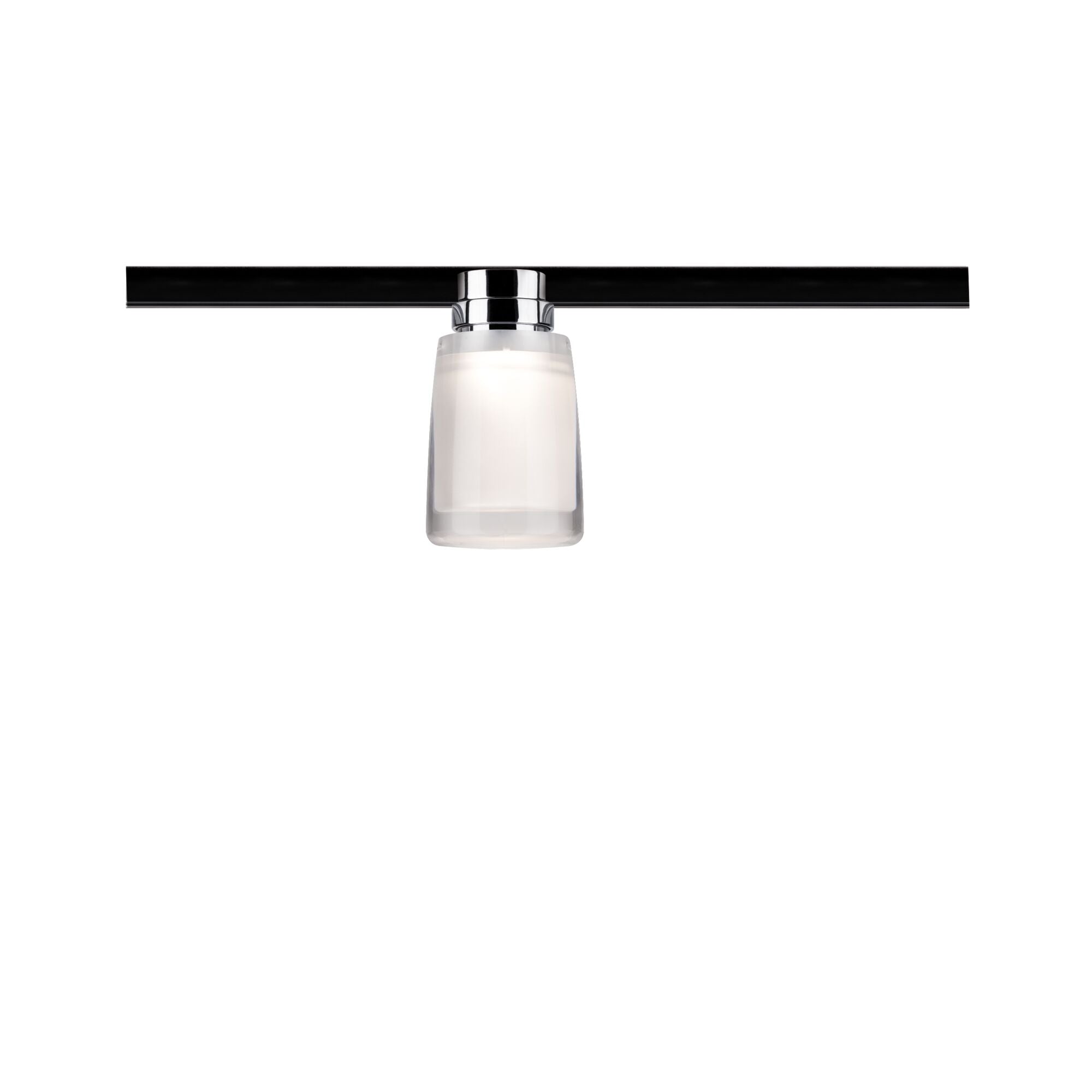 URail LED Schienenspot Safira Einzelspot 350lm 4,9W 2700K dimmbar 230V Chrom/Klar/Satin