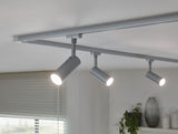 URail LED Schienenspot 3-Step-Dim Tubo Einzelspot 150lm 4W 3000K dimmbar 230V Chrom matt