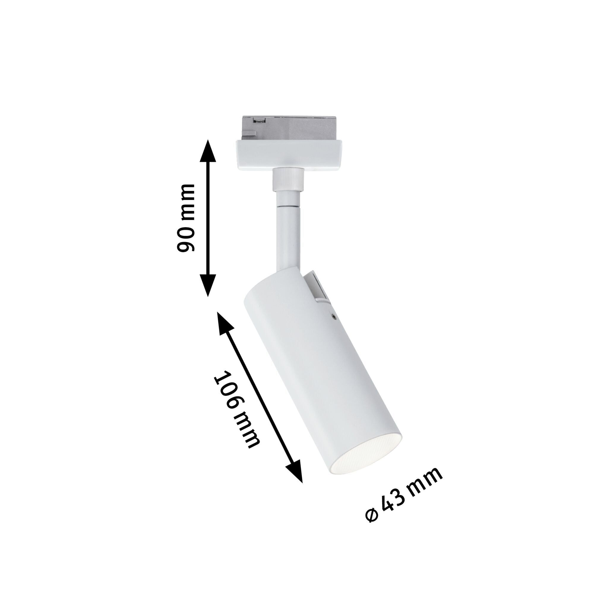 URail LED Schienenspot Tubo Einzelspot 237lm 4,5W 3000K 230V Weiß