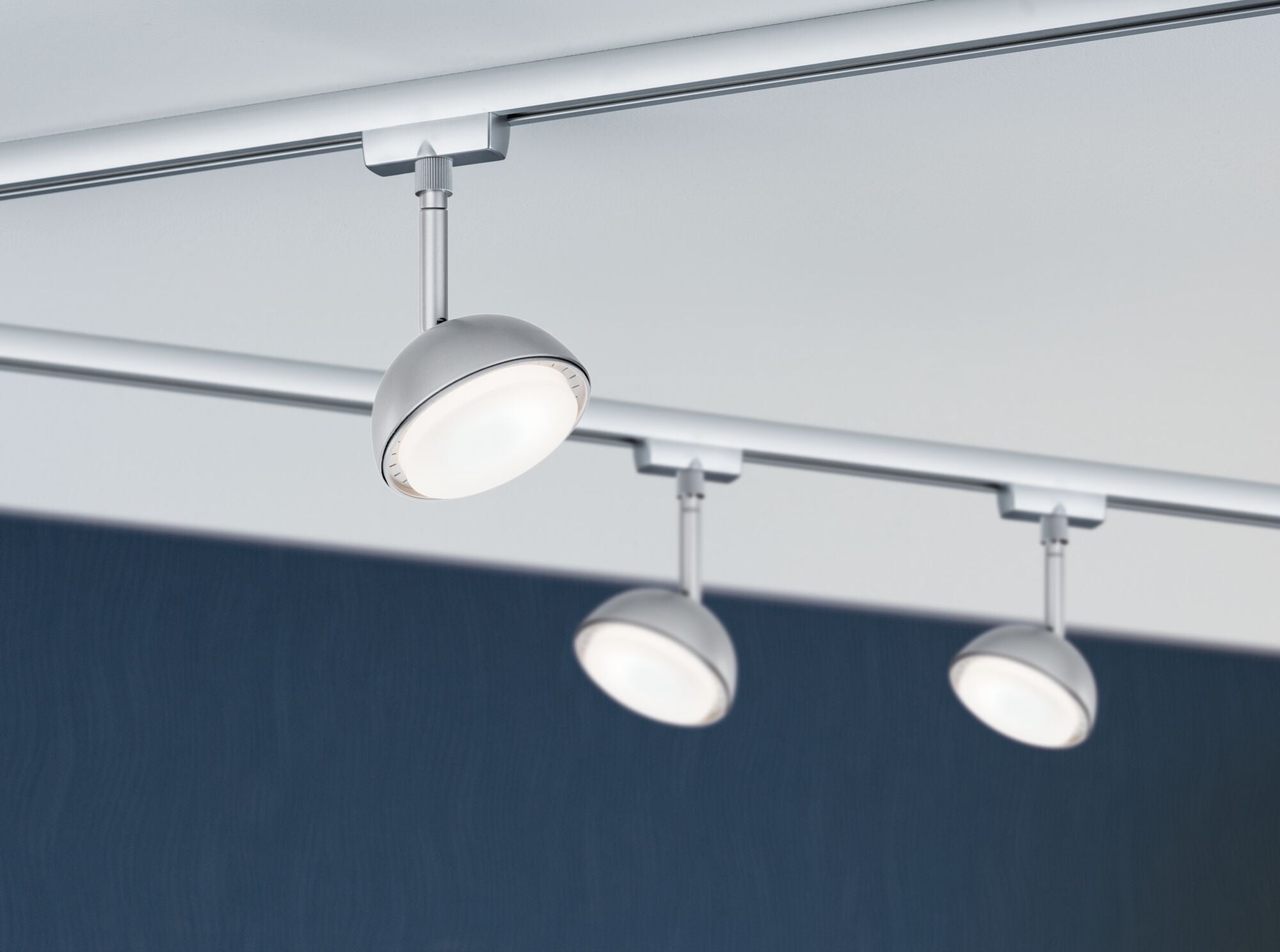 URail LED Schienenspot Hemi Einzelspot 425lm 4,9W 3000K 230V Chrom matt