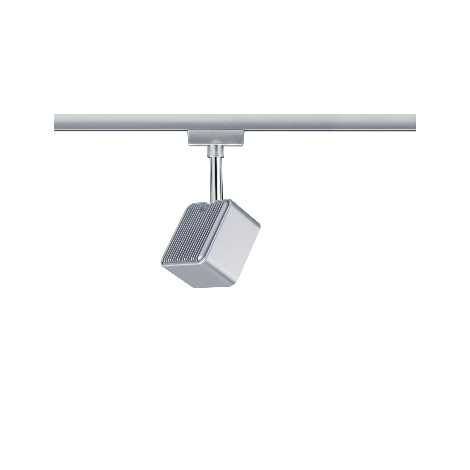 URail LED Schienenspot Cube Einzelspot 540lm 8W 2700K dimmbar 230V Chrom matt/Chrom
