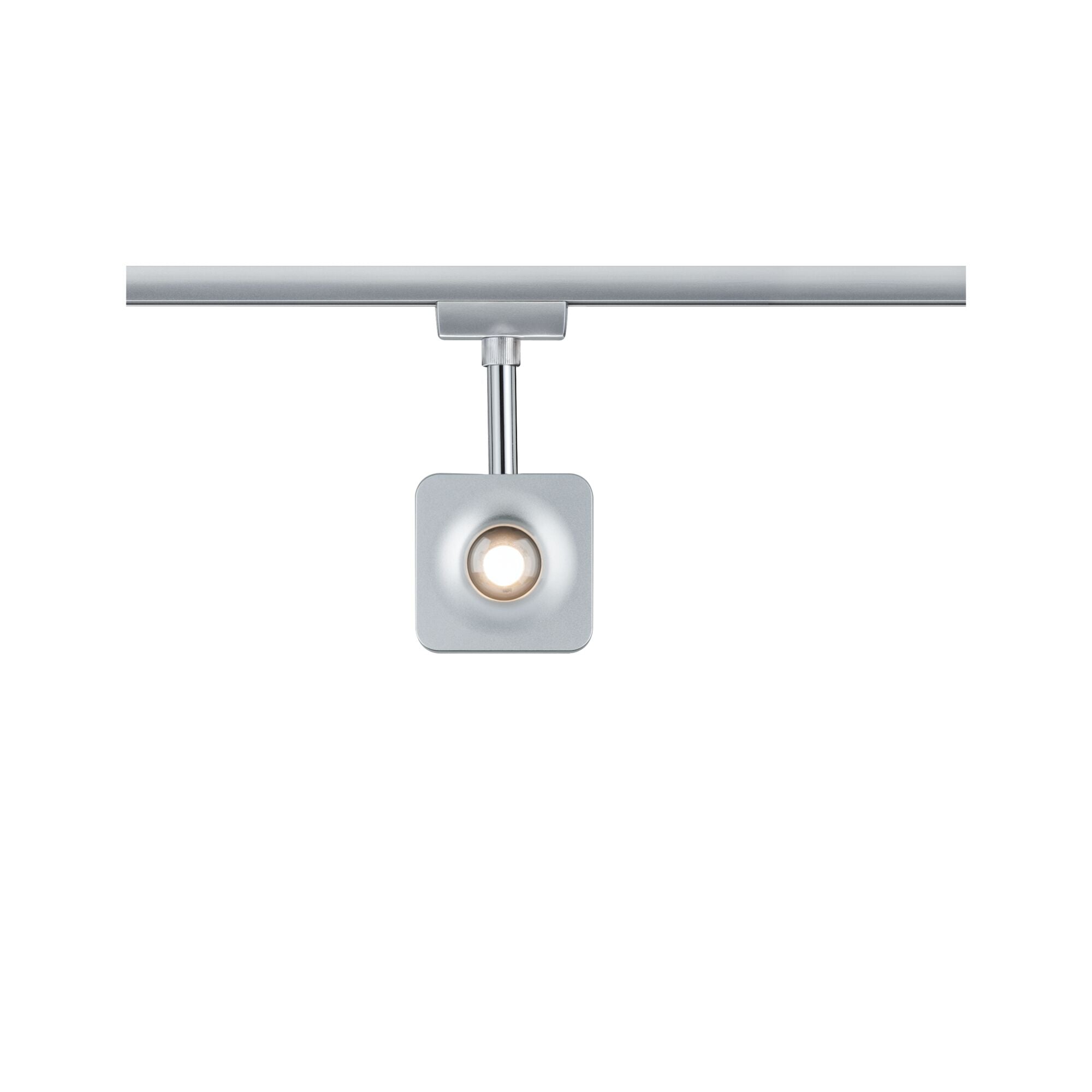 URail LED Schienenspot Cube Einzelspot 540lm 8W 2700K dimmbar 230V Chrom matt/Chrom