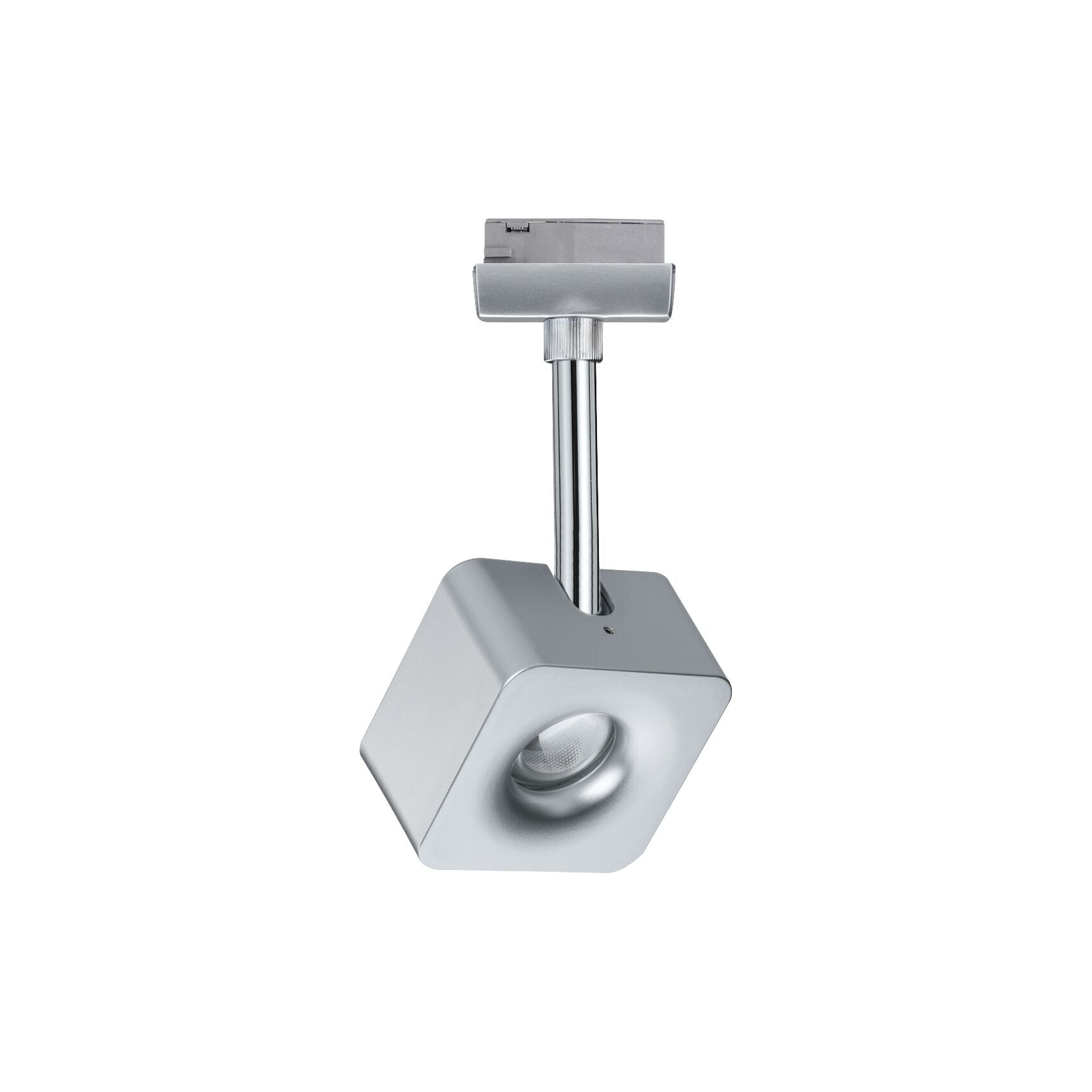 URail LED Schienenspot Cube Einzelspot 540lm 8W 2700K dimmbar 230V Chrom matt/Chrom