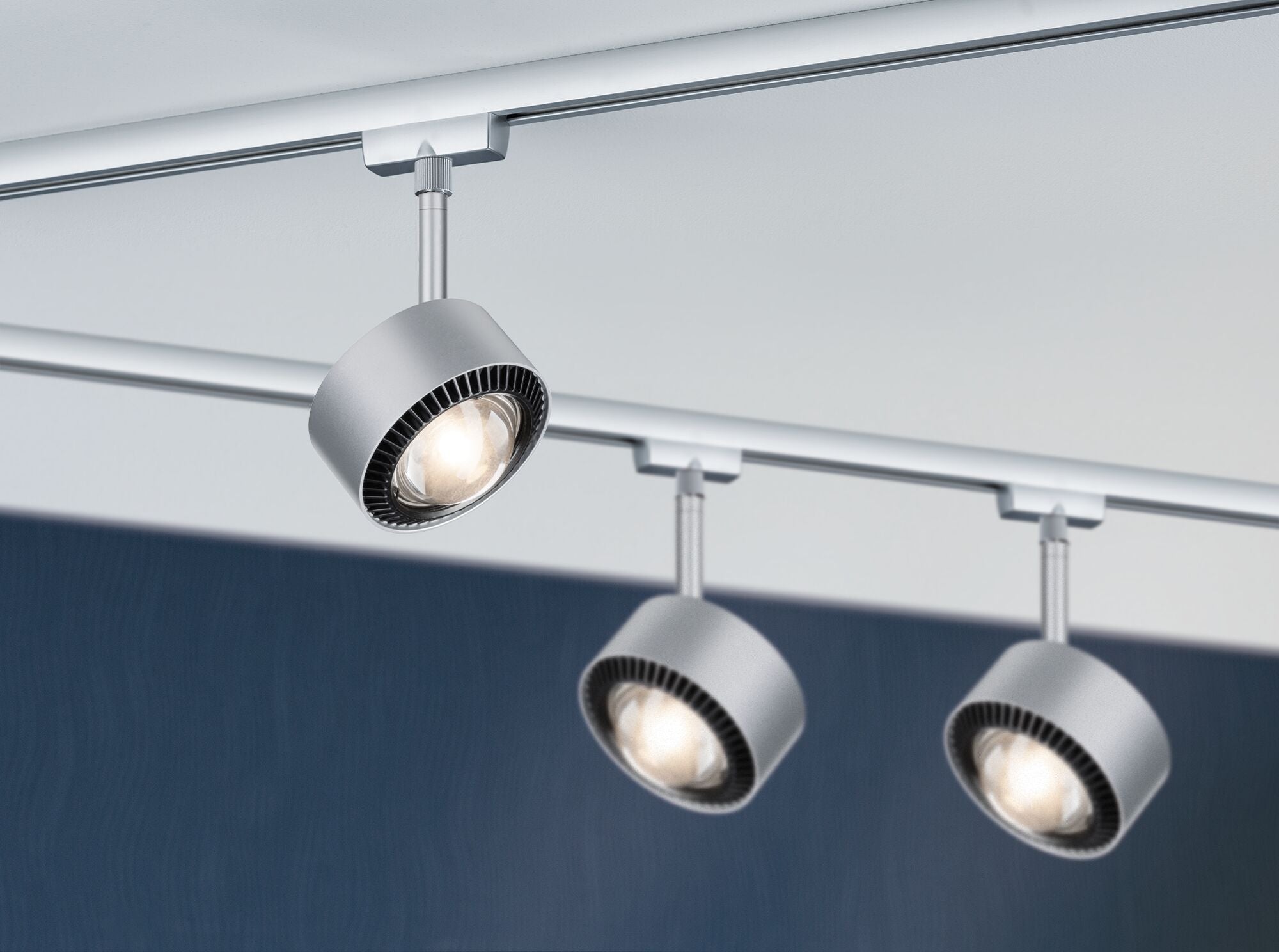 URail LED Schienenspot Aldan Einzelspot 498lm 8W 2700K dimmbar 230V Chrom matt