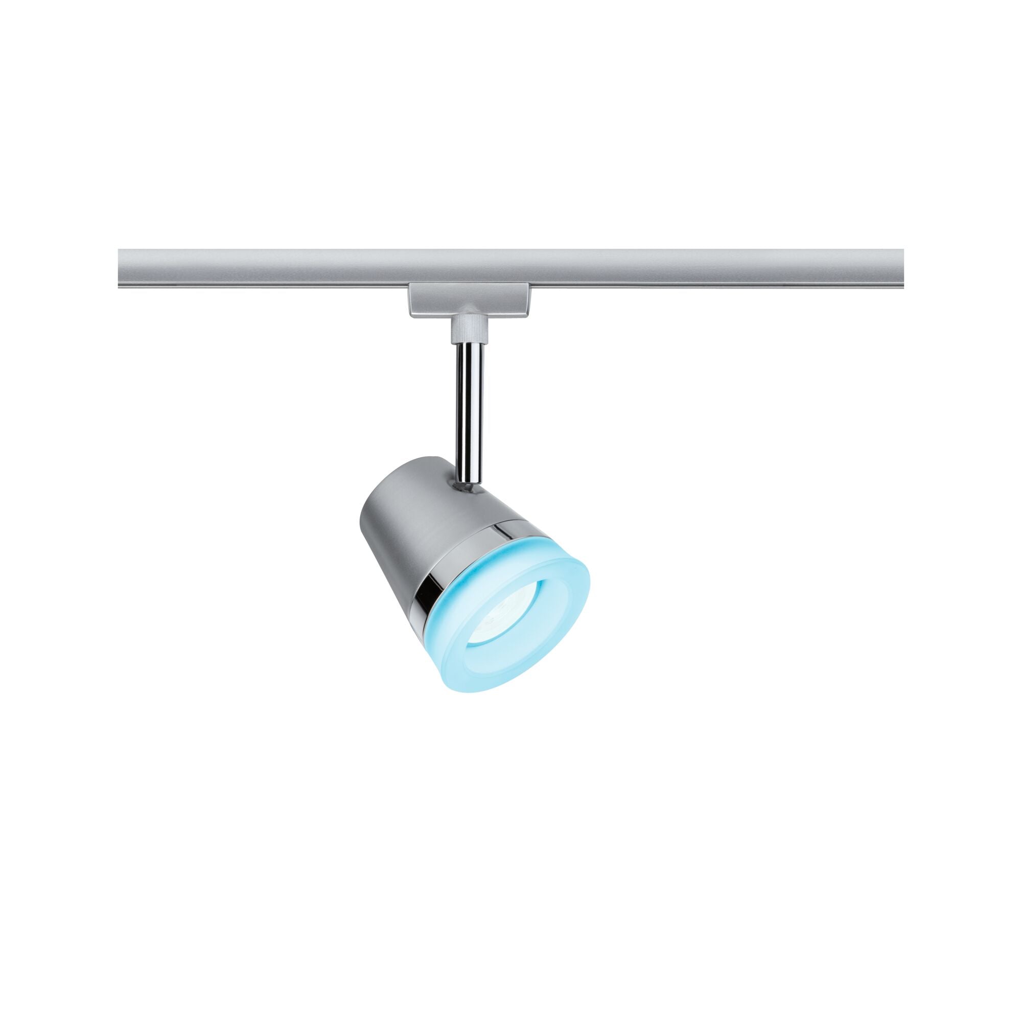 URail Schienenspot Smart Home Zigbee 3.0 Cone Einzelspot inkl. RGBW Leuchtmittel GU10 350lm 5,5W RGBW+ dimmbar 230V Chrom matt